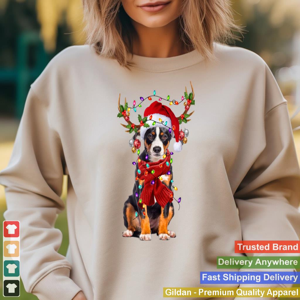 Appenzeller-Sennenhund-Christmas-Snow-Layers-Santa-Dog-Xmas-T-Shirt