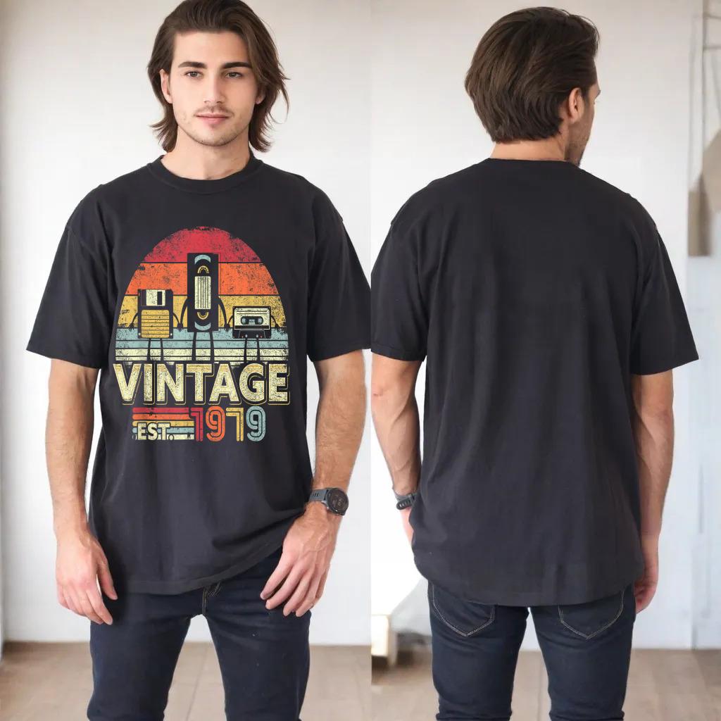 1979 Birthday Vintage T-Shirt Retro Vintage Tee