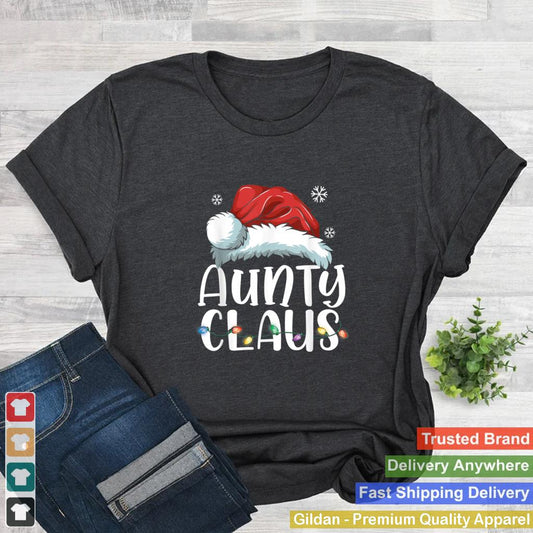 Aunty Claus Shirt Christmas Pajama Family Matching Xmas T Shirt 2 2