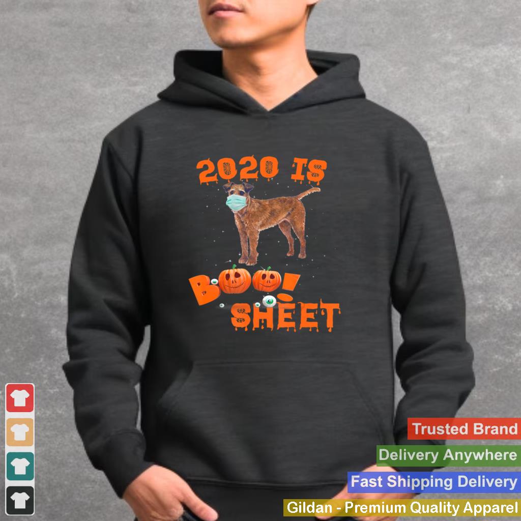 2020 Is Boo Sheet Halloween Irish Terrier Dog Wear Mask shirt