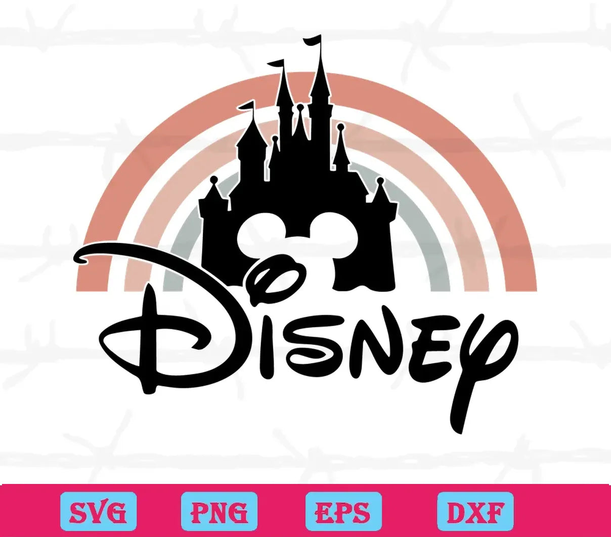 Disney Castle, Layers Svg