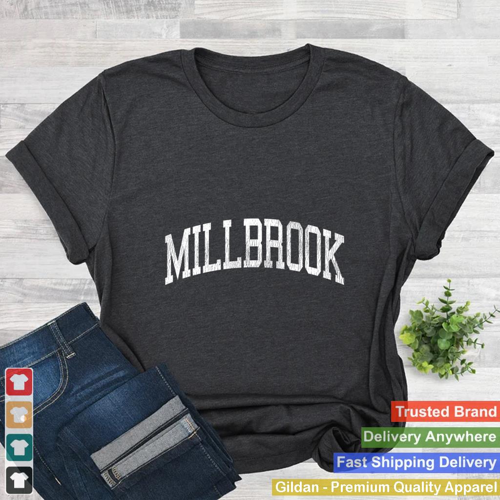 Millbrook New York NY Vintage Athletic Sports Design