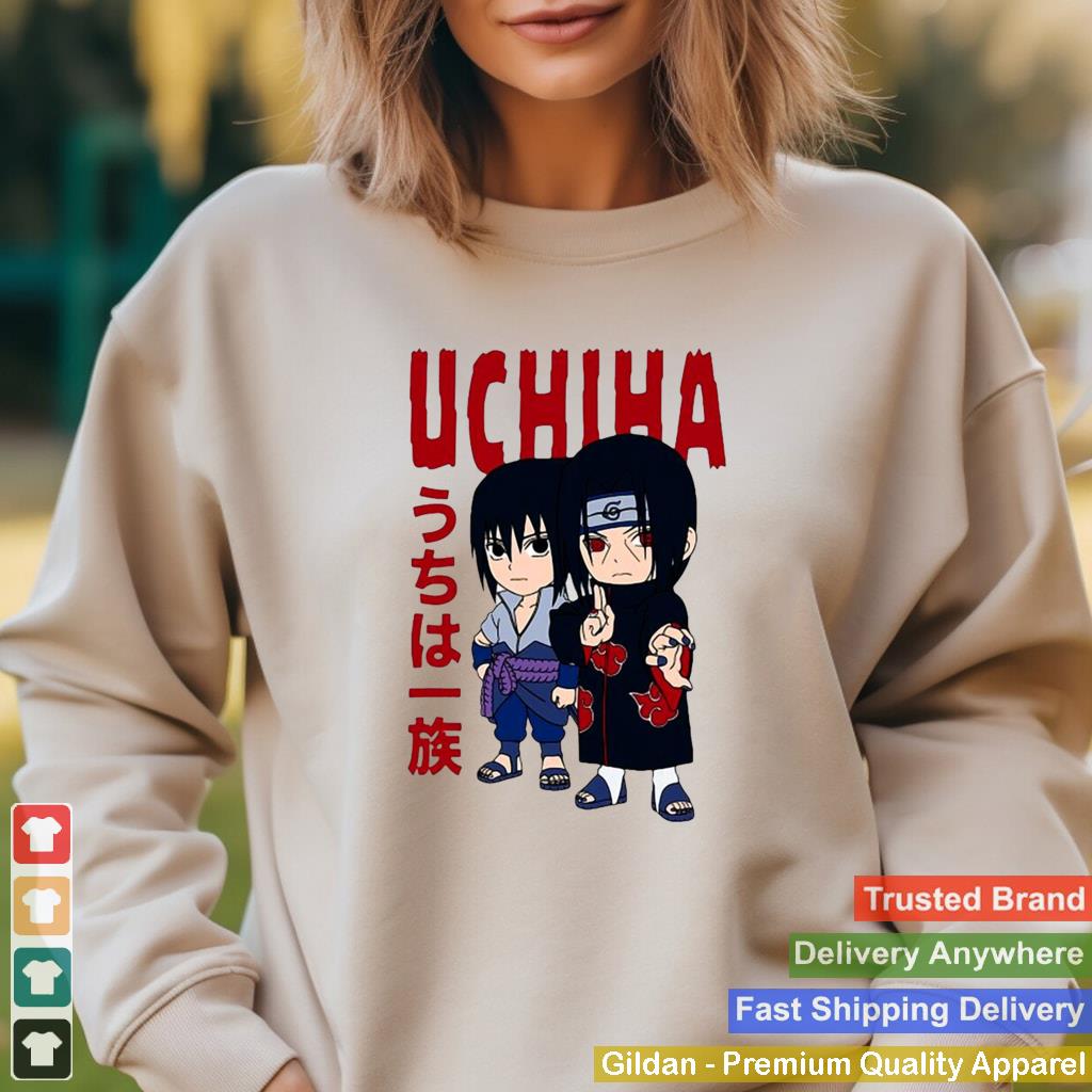 Baju Kaos Anak Naruto Shippuden Chibi Uchiha Pose T shirt