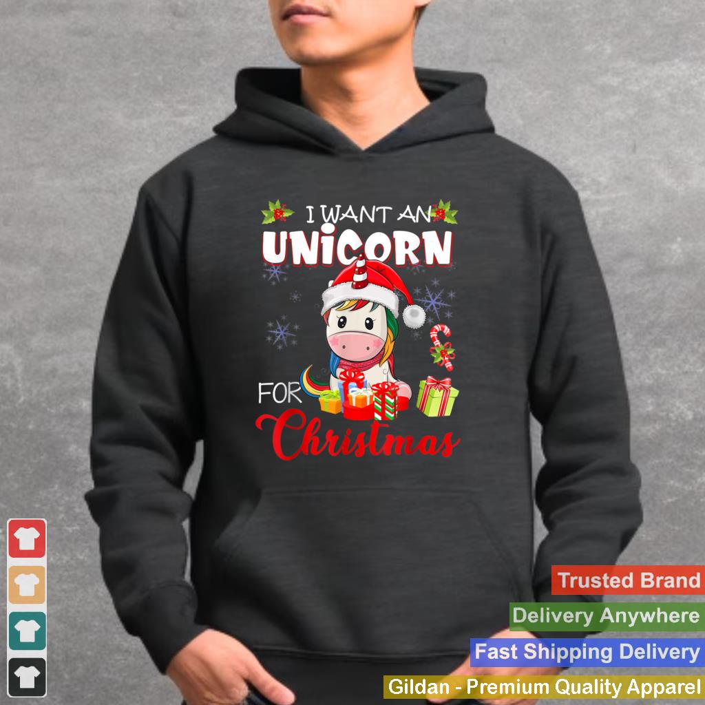 I Want A Unicorn For Christmas Vacation For Unicorn Lover T Shirt