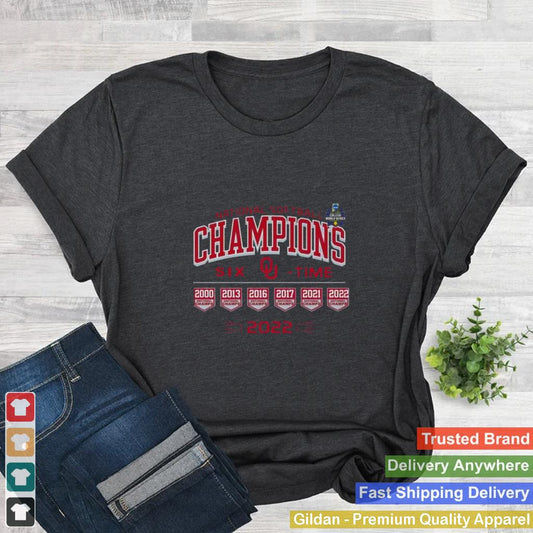 2022 ncaa softball national champions oklahoma sooners shirt