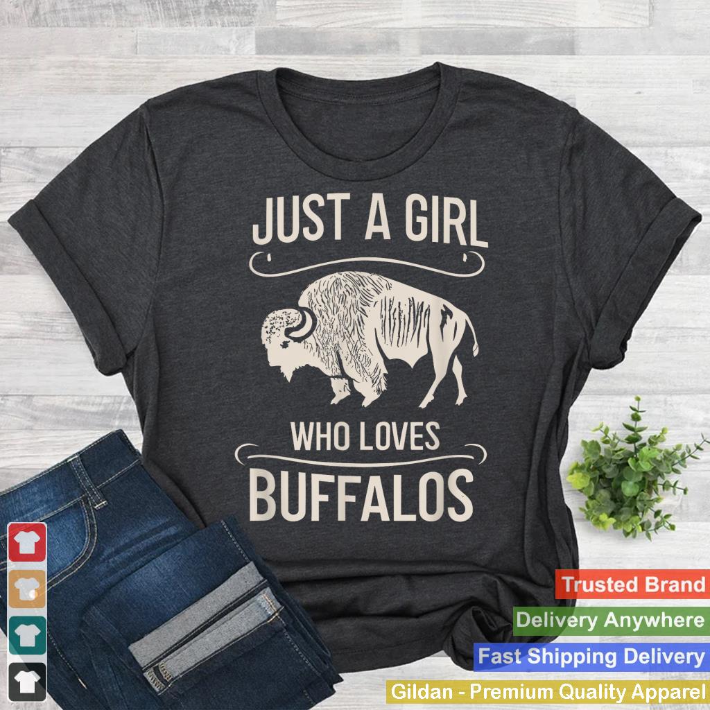 Just A Girl Who Loves Buffalos Animal Bison Buffalo Lover_1