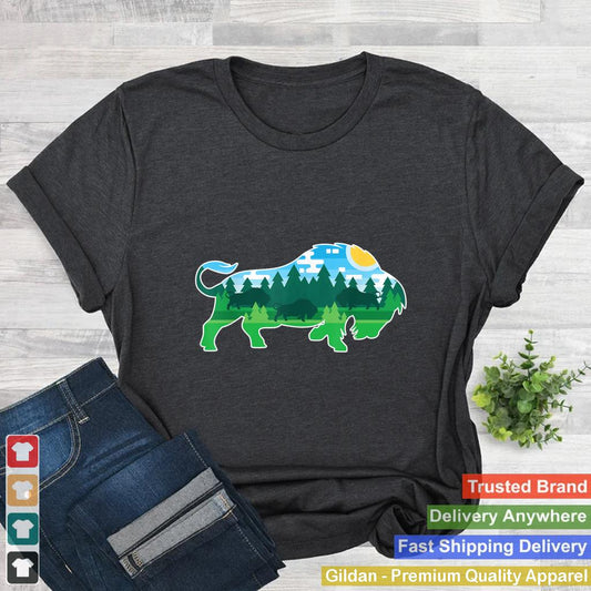 Zoo Outdoor Animal Lover Camping People Buffalo Bison