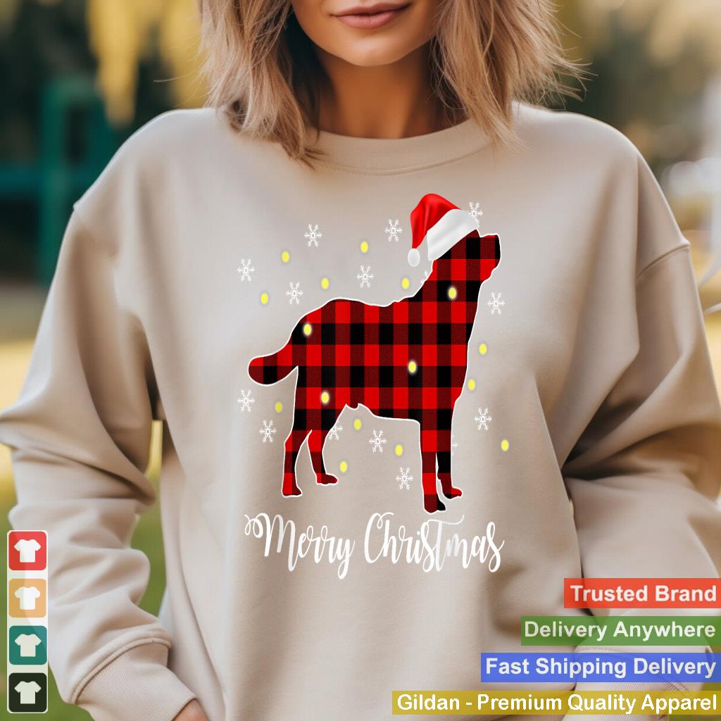 Merry Christmas Plaid Buffalo Labrador Lover