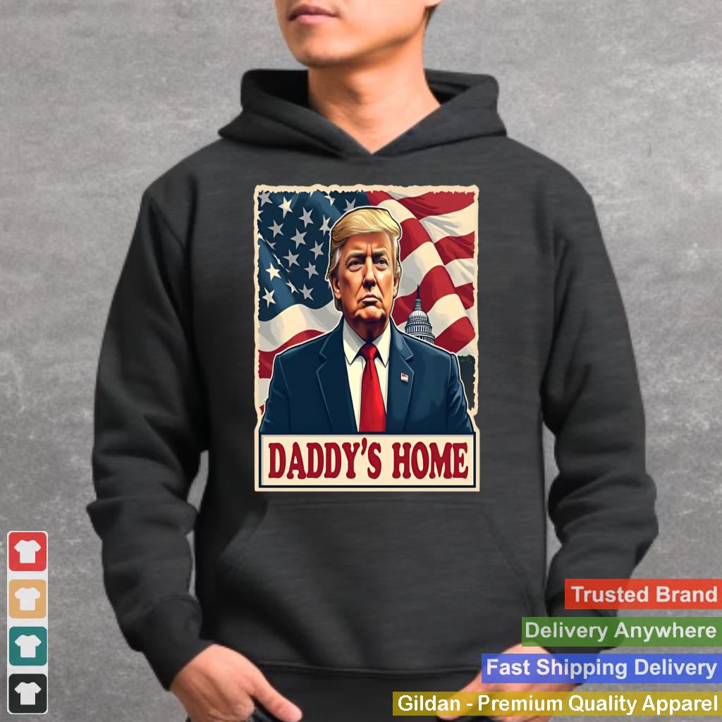 Trump Daddys Home White House USA American Flag Vintage_1