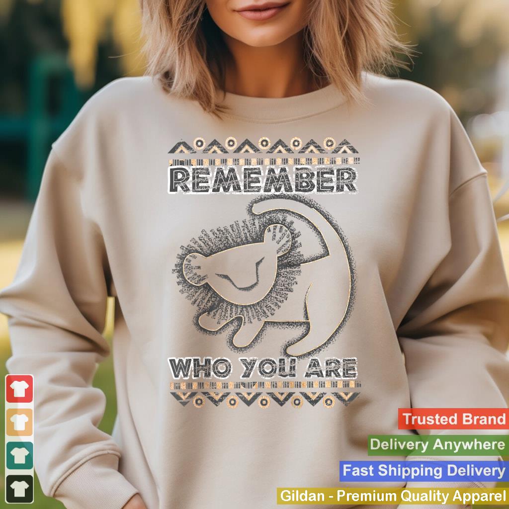 Disney Lion King Remember Who You Are Geometric Portrait Raglan Baseball Tee