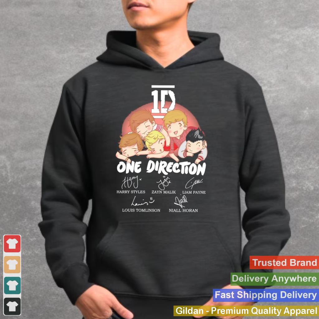 1D one direction chibi signature shirt