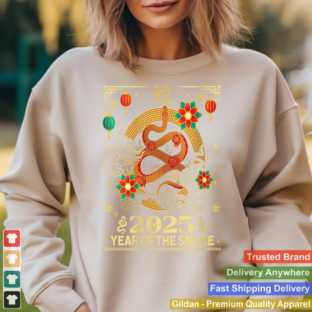 Womens Chinese New Year 2025 Zodiac Year of Snake For Kid Women Man V-Neck