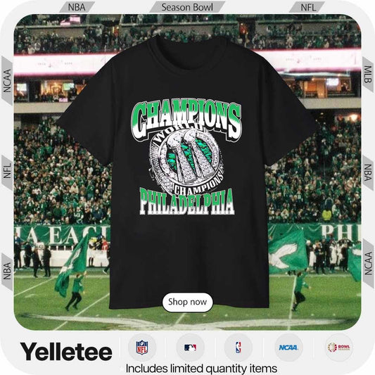 Philadelphia Eagles 2x World Champions ring shirt