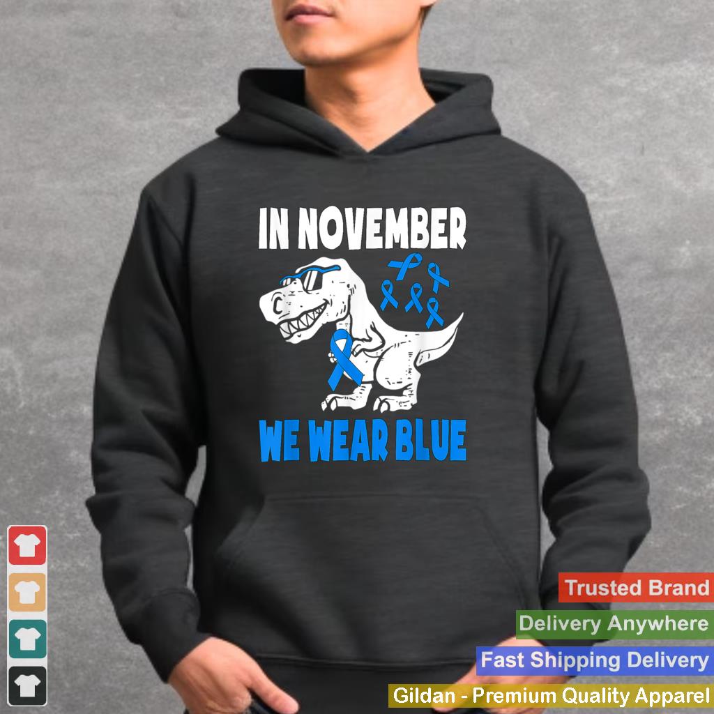 In November We Wear Blue Diabetes Awareness Toddler Kids T Shirt 3