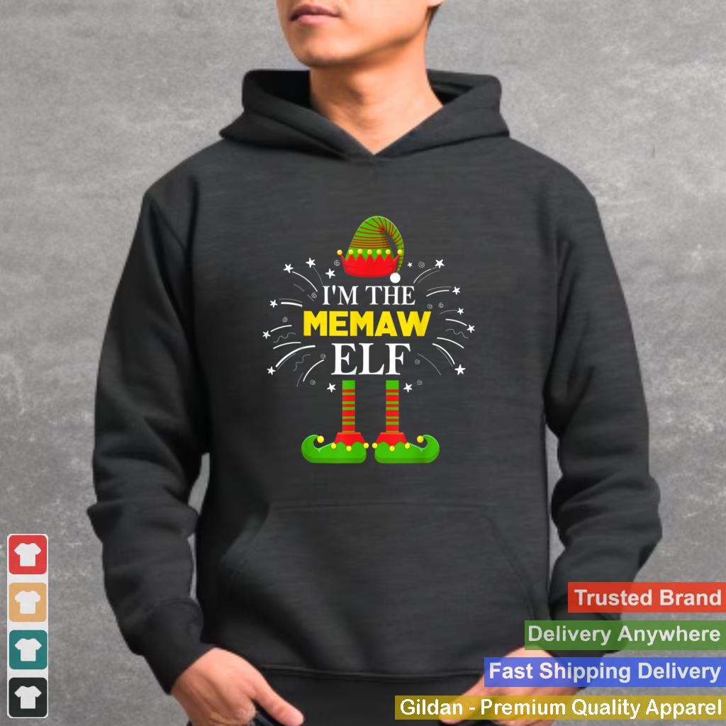 Im The Memaw Elf Family Matching Group Christmas Costume T Shirt