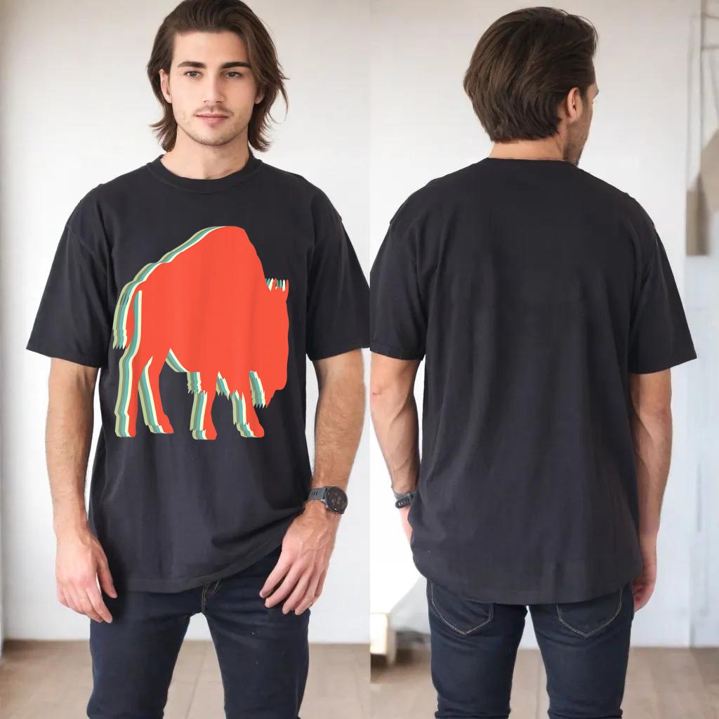 Vintage Retro Bison or Buffalo