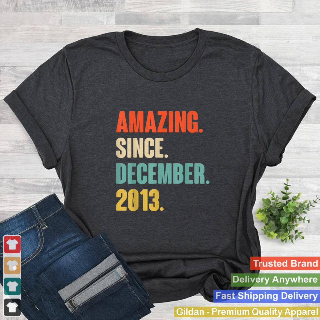 Amazing Since December 2013 Birthday Gift For 8 Year Old T Shirt