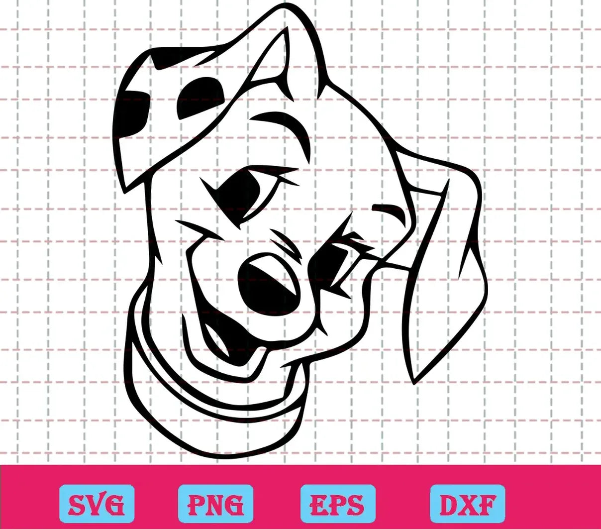 101 Dalmatians SVG Free Outline SVG Cartoon SVG