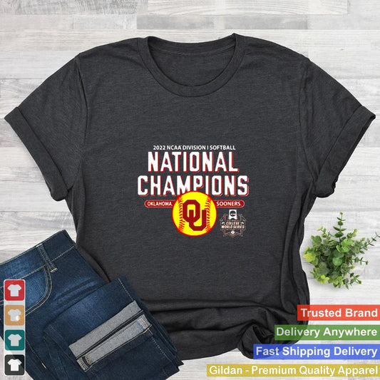 2022 NCAA Division I Softball National Champion Oklahoma Sooners shirt