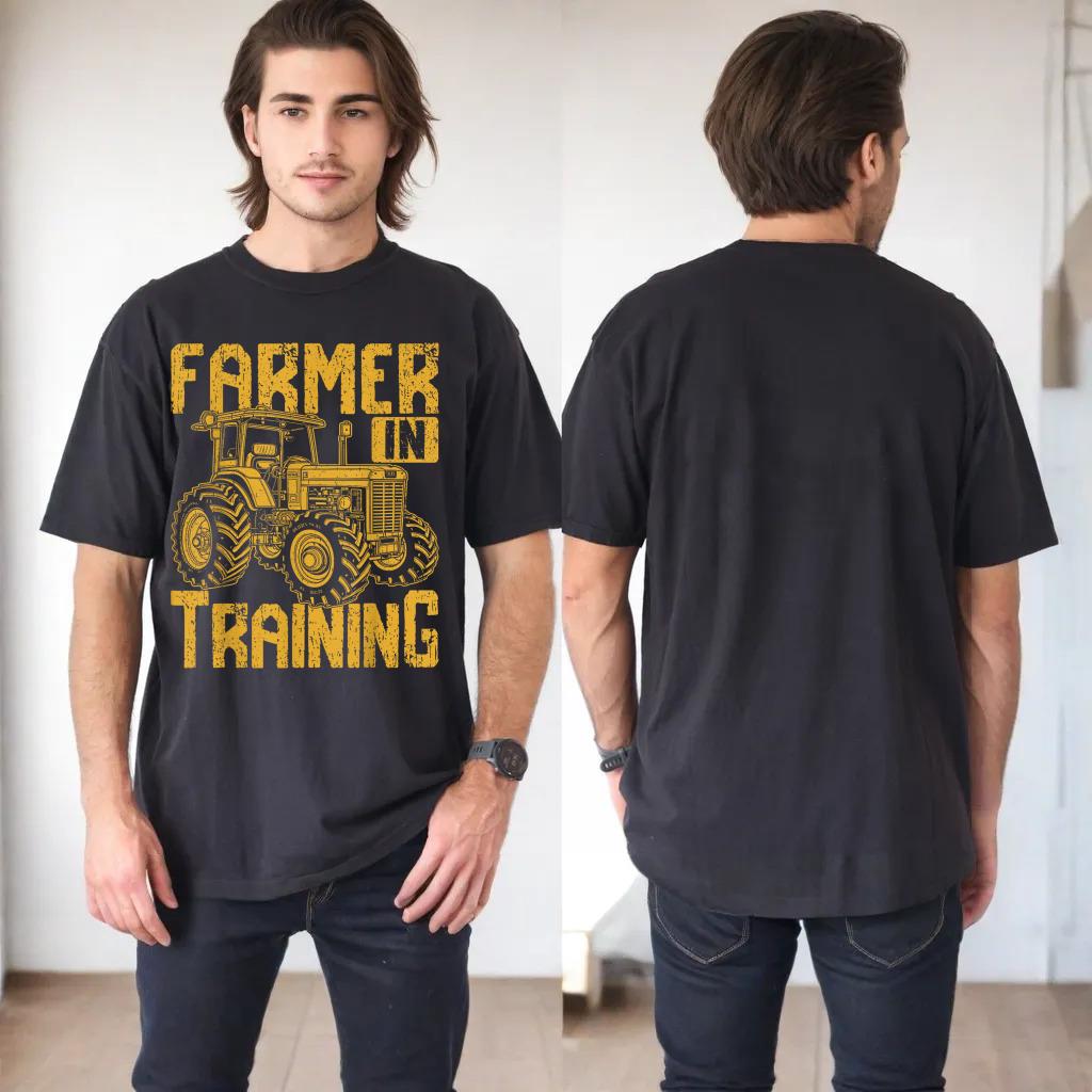 Farmer in Training Funny Farming Tractor Men Women Kids Boys