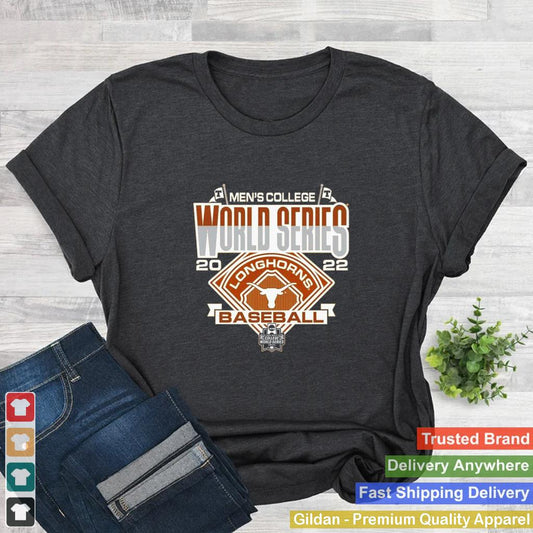 2022 Mens College World Series Texas Longhorn Baseball Shirt