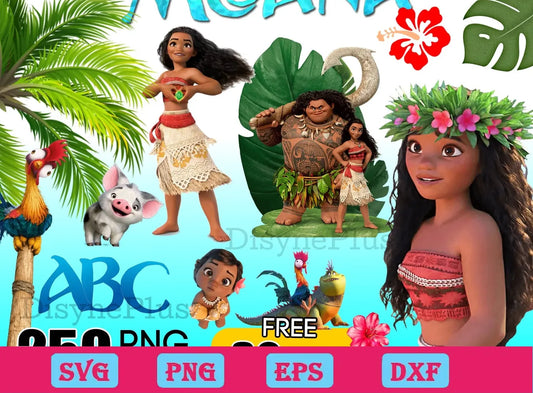 250 Disney bundle Moana svg