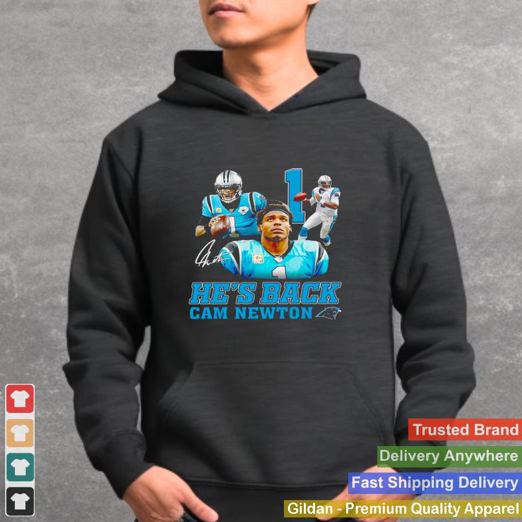 1 Hes back cam newton shirt