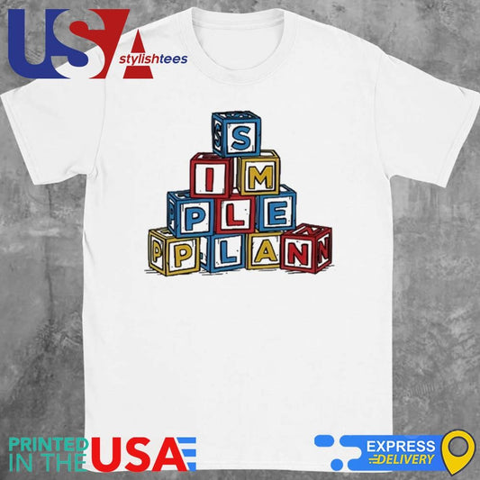 Simple Plan Block Letters Shirt