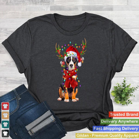 Appenzeller-Sennenhund-Christmas-Snow-Layers-Santa-Dog-Xmas-T-Shirt