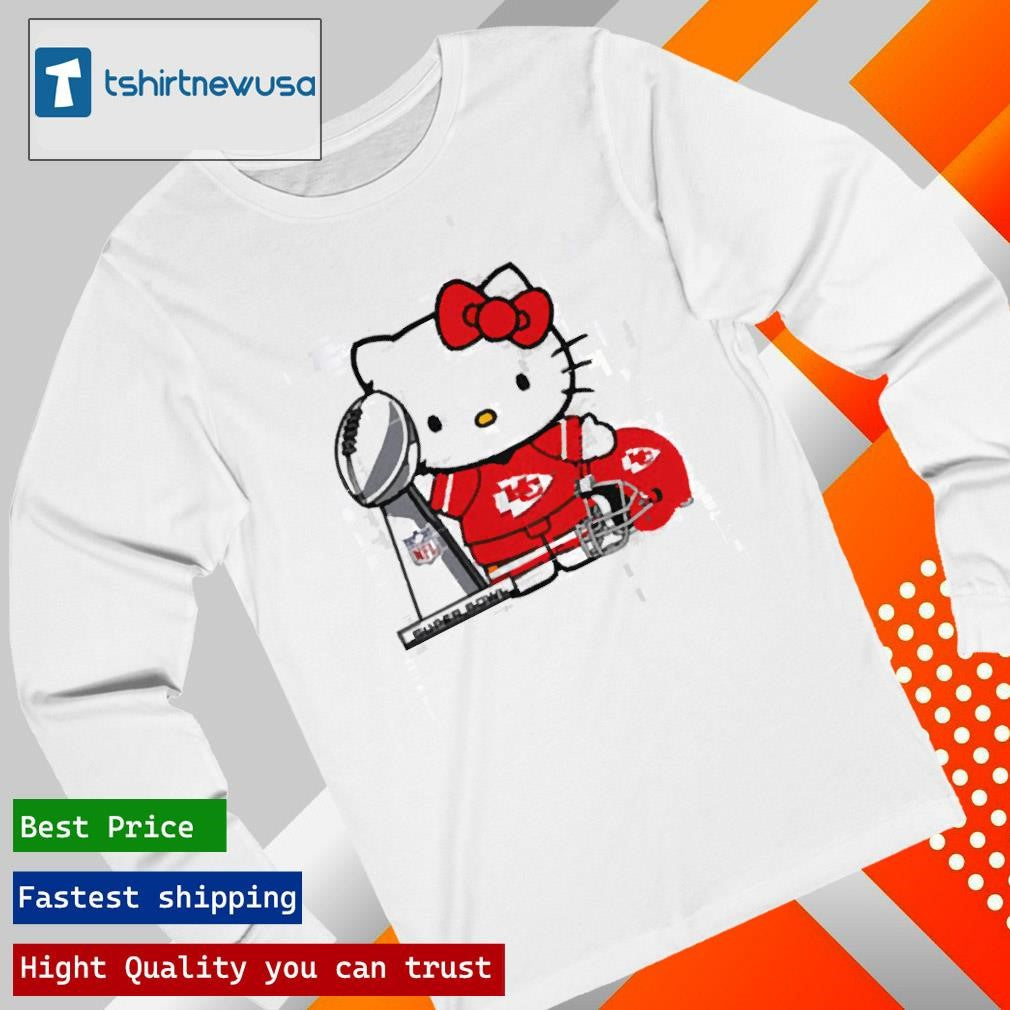 Premium Hello Kitty Kansas City Chiefs Super Bowl Football 2025 T shirt