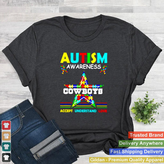 Autism awareness Dallas Cowboys accept understand love shirt