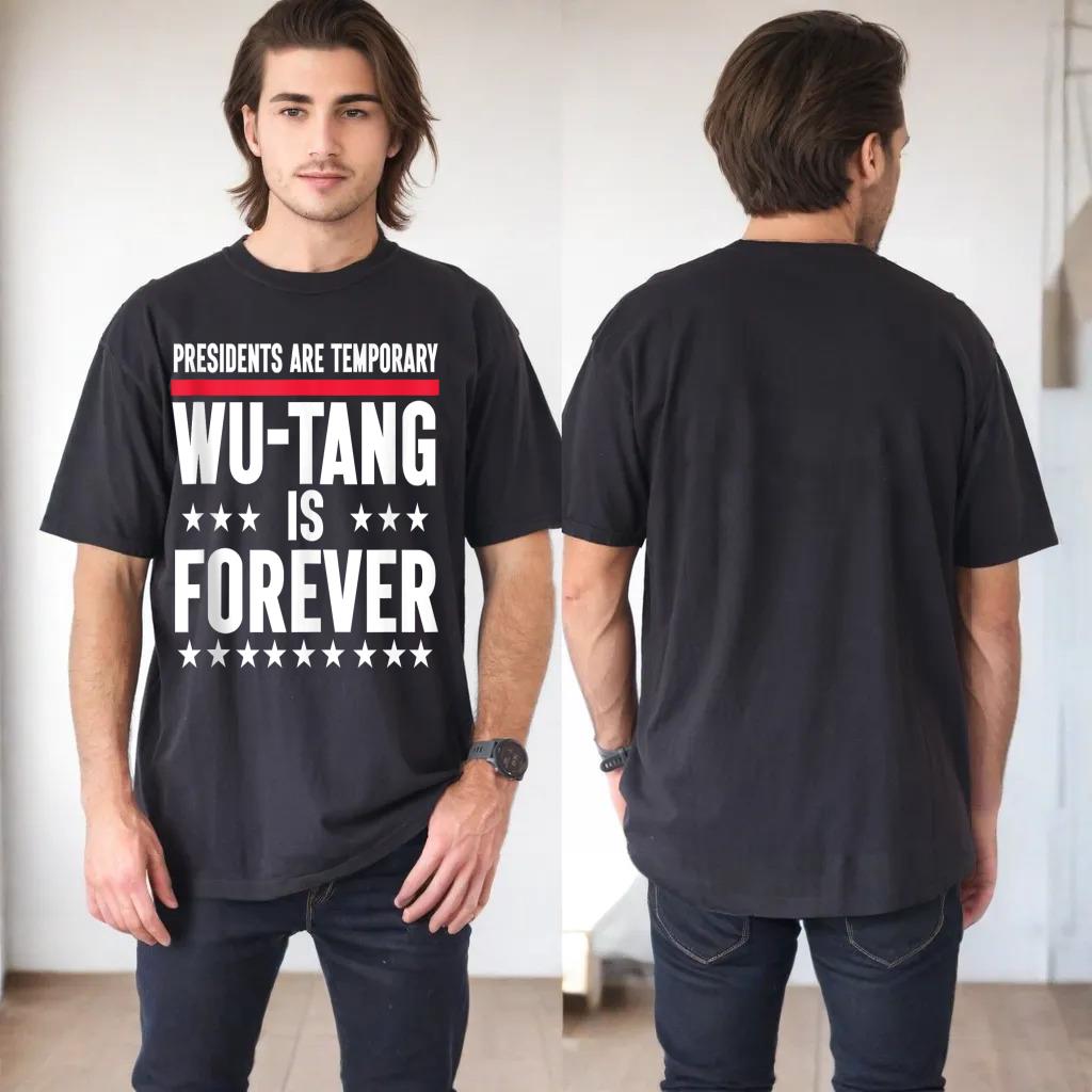 Presidents Are Temporary Wu-Tang Is Forever 2024 Funny Blue Tank Top