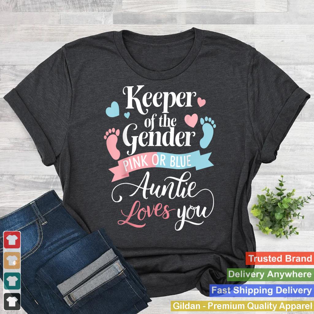 Keeper Of The Gender Loves Aunt You Auntie Baby Announcement