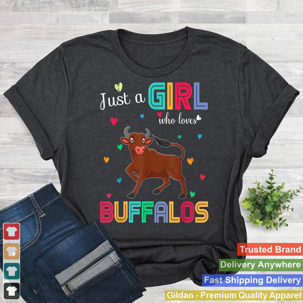 Just a Girl Who Loves Buffalos Graphic Cute Buffalos Lover