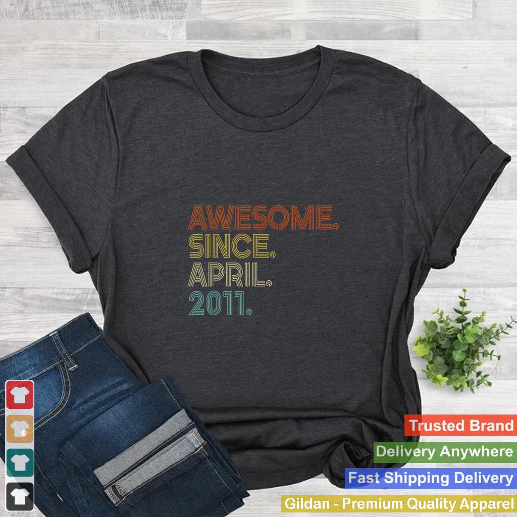 Awesome-Since-April-2011-Vintage-12th-Birthday-T-Shirt