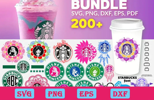 200+ Starbucks Logo Bundle Svg, Full Wrap Svg