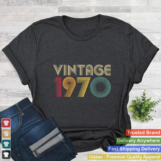 55th Birthday Vintage 1970 Classic MEN WOMEN Mom Dad