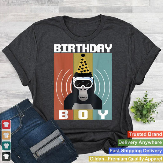 Gorilla Birthday Decorations Monke Tag VR Gamer for Kids