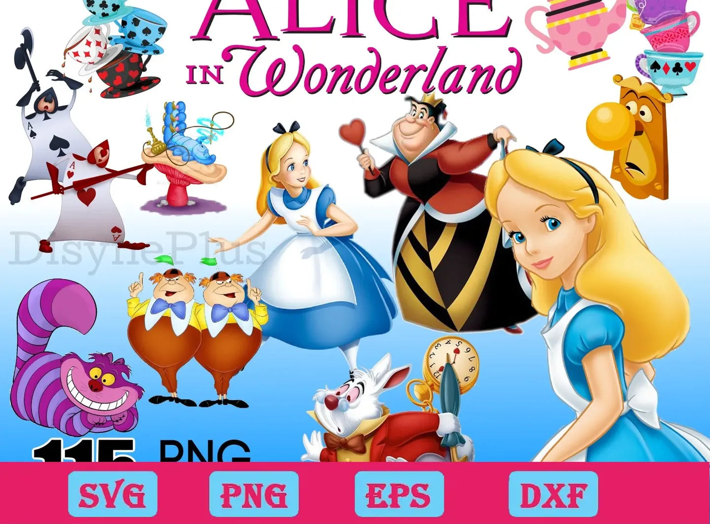 115 bundle Alice In Wonderland png