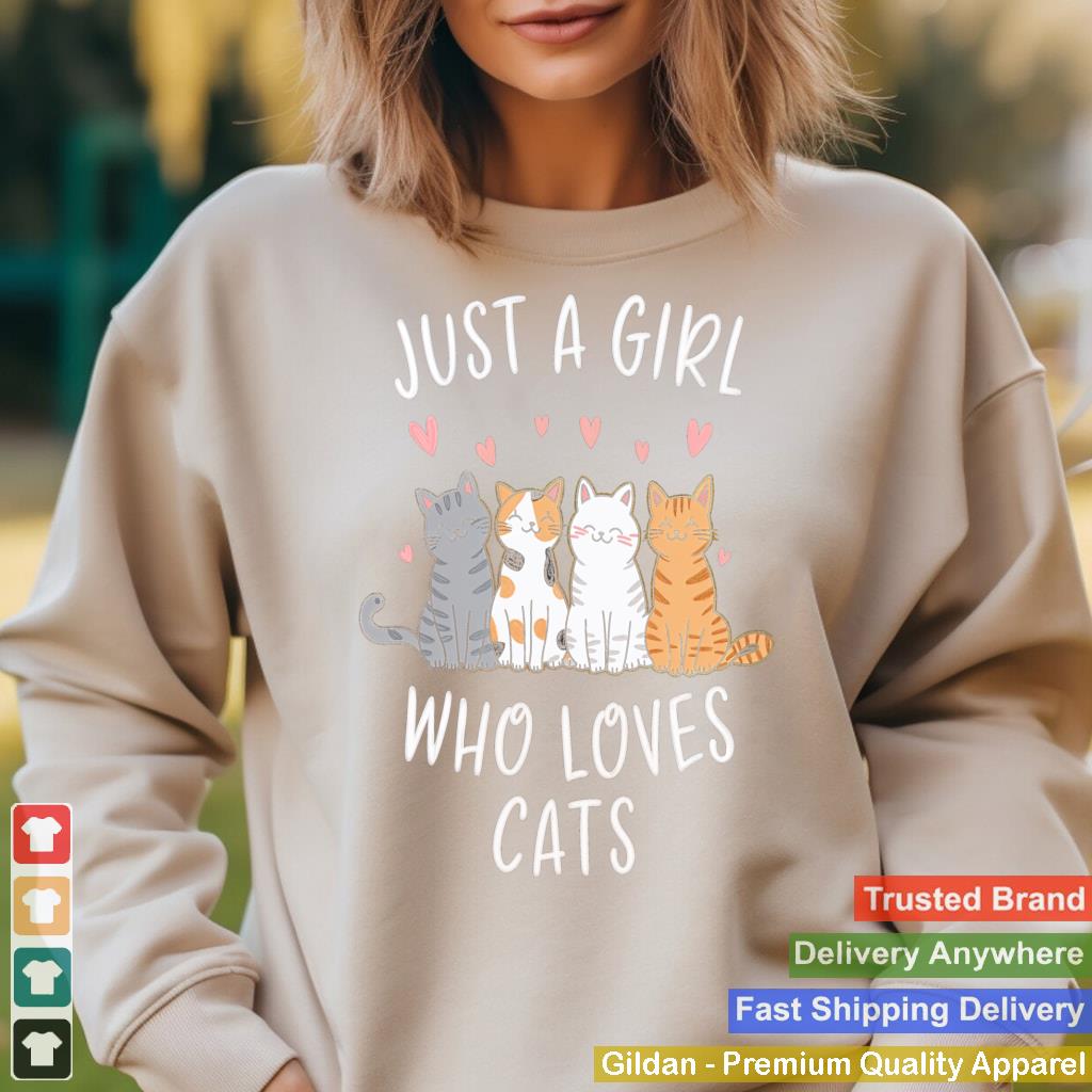 Just A Girl Who Loves Cats Cat Lover Girls