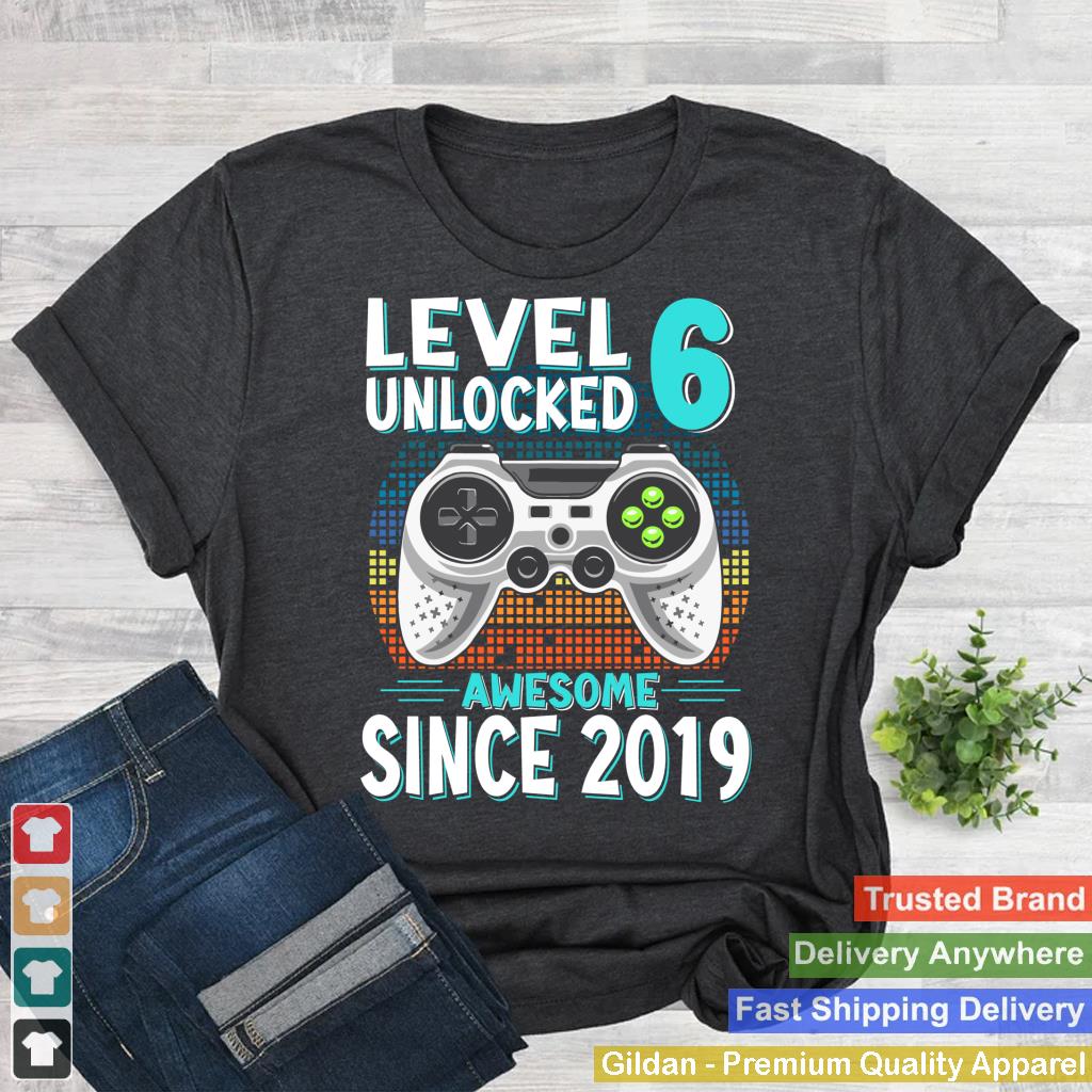 Level 6 Unlocked 6th Birthday 6 Year Old Gifts Gamer Bday