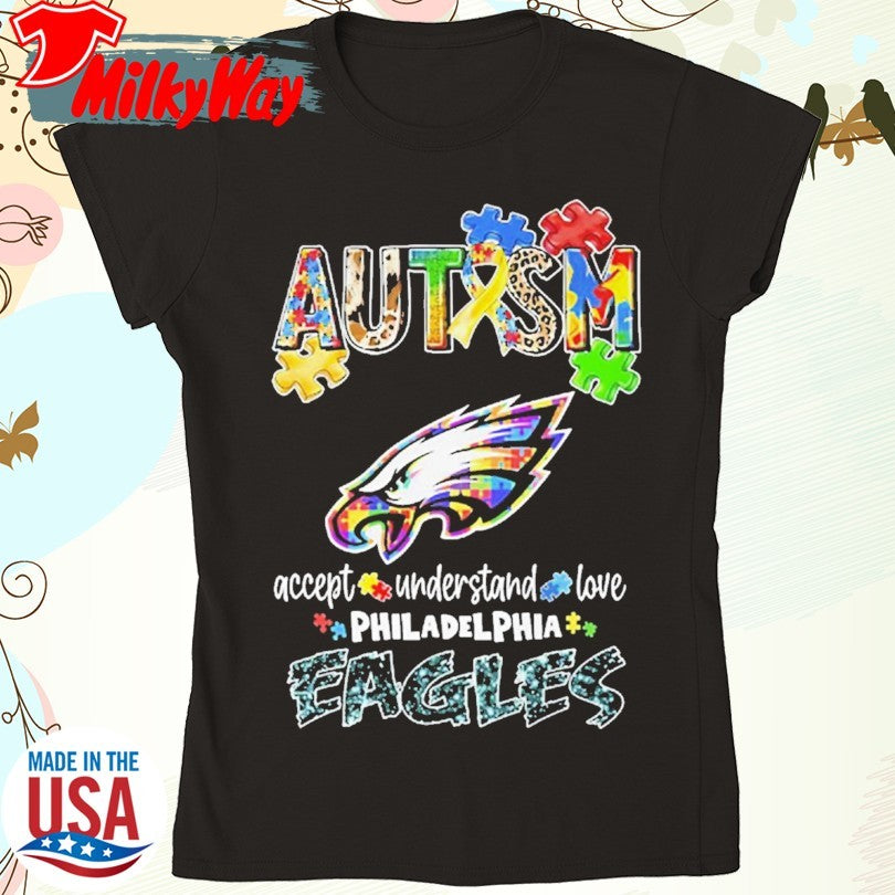 Official Autism Accept Understand Love Philadelphia Eagles Shirt