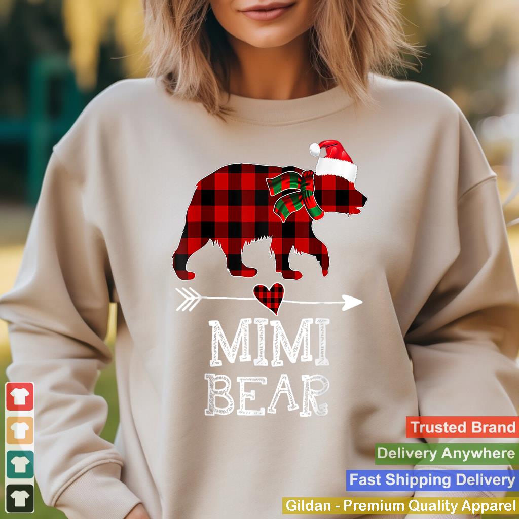 Mimi Bear Christmas Pajama Red Plaid Buffalo For Men Women