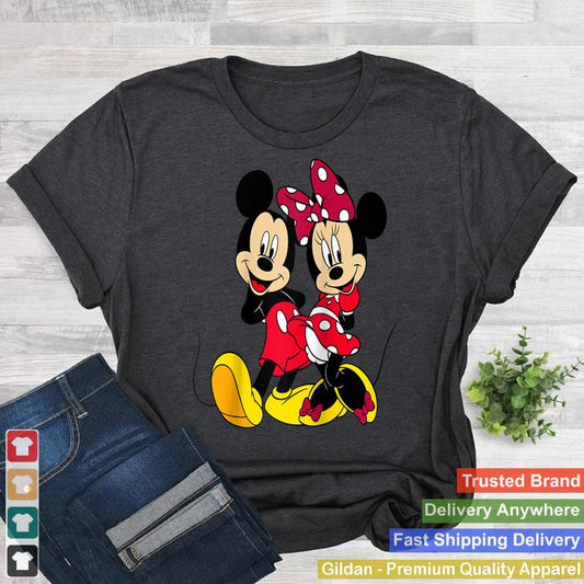 Disney Big Mickey and Minnie Mouse Raglan Baseball Tee