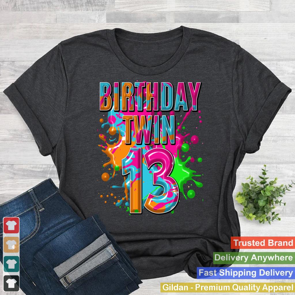 Birthday Twin 13 yrs, Birthday Twins Party T-Shirt Boy Youth