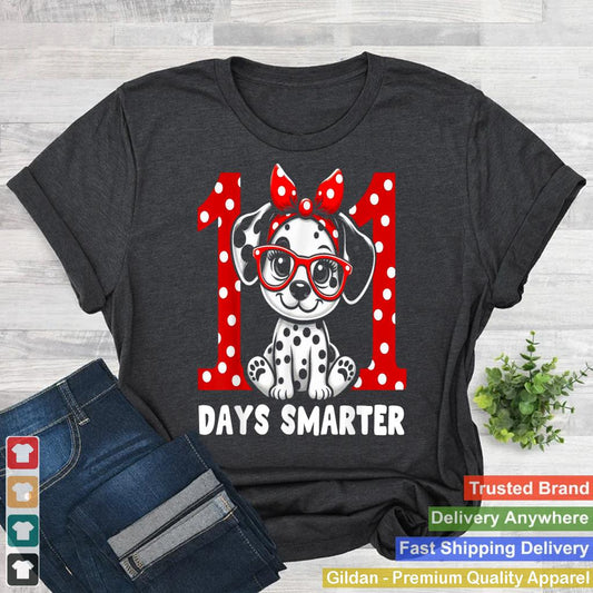 100 Days Smarter 101st Day School Dalmatian Dog Teacher Kids