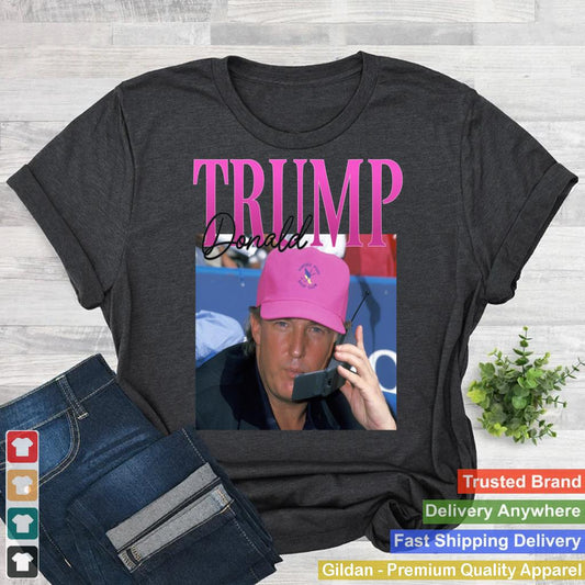 Funny Donald Trump Miss Me Yet Y2K Vintage 90s Trump Pink Sweatshirt