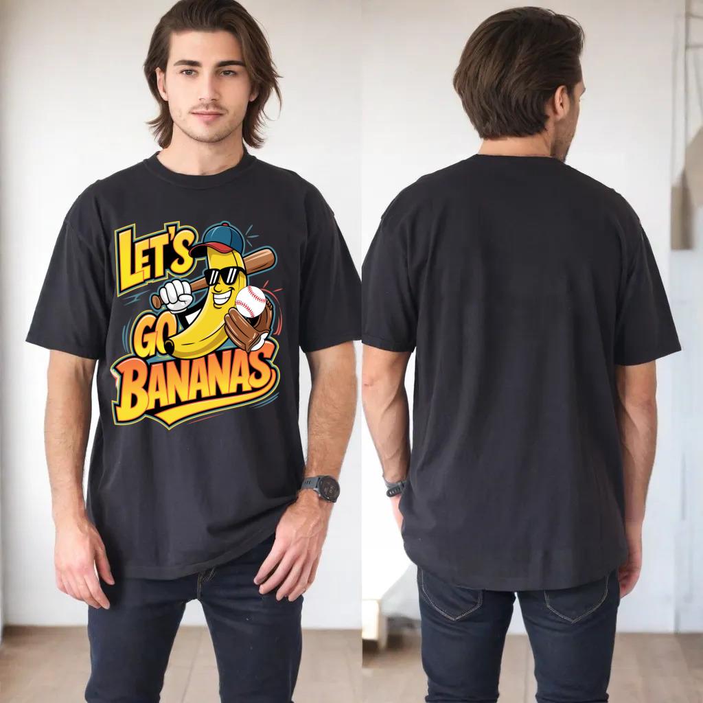 Let's Go Bananas Funny Shirt Cute Banana For Kids Boys Girls