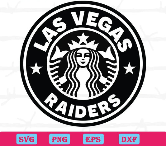 Las Vegas Raiders Starbucks Logo, Svg Files