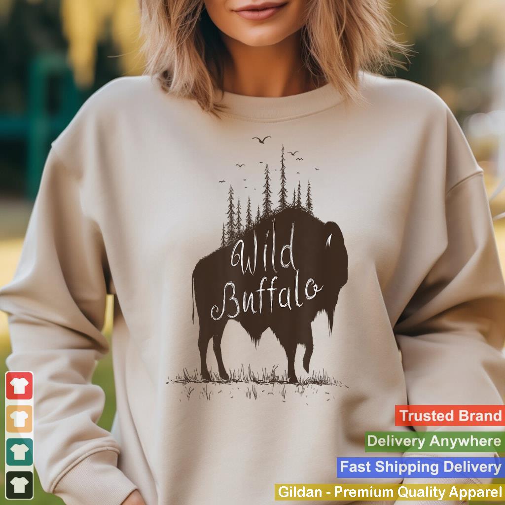 Wild Buffalo Tshirt Artistic Nature Shirt - Wildlife